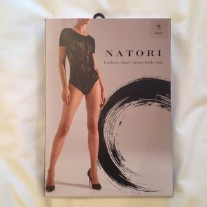 SOLD-Natori Feathers Bodysuit Size S